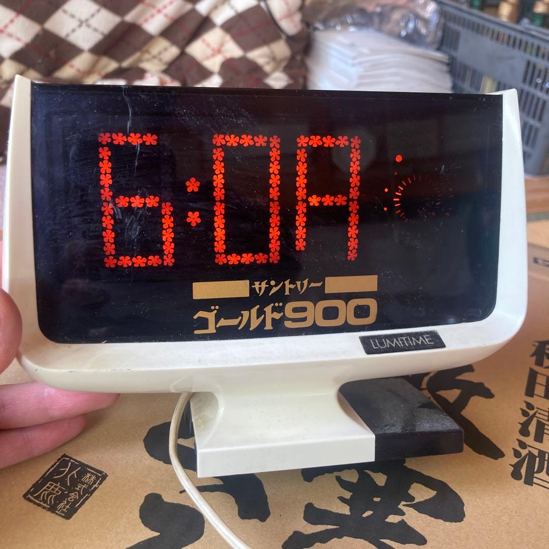 “希少性あり” サントリー　ゴールド900 時計　当時物