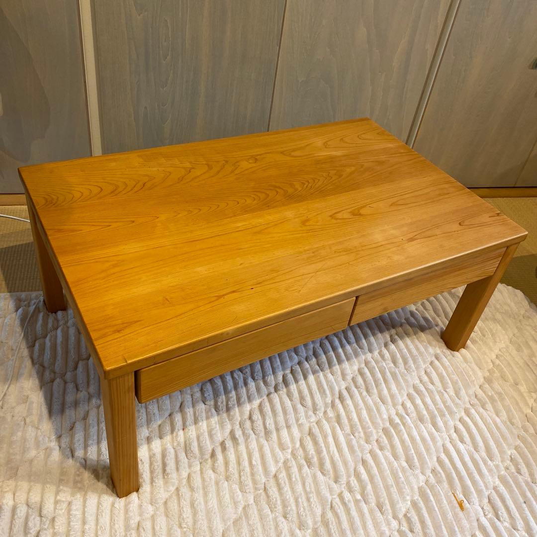 キシル　座机　XYL　無垢ひのき　４本脚