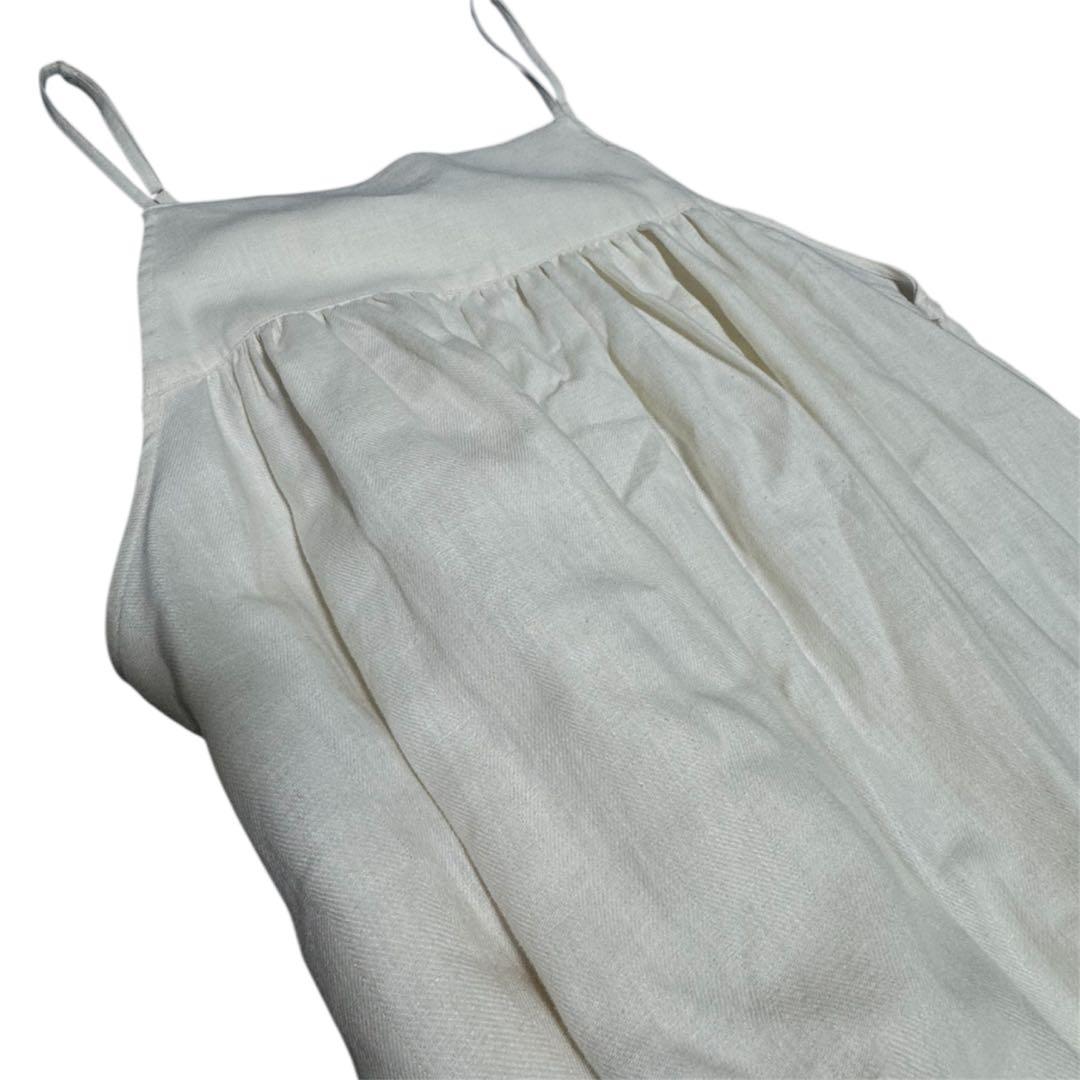 KUBOSANMADE　リネン　キャミソールワンピース　クボサンメイド