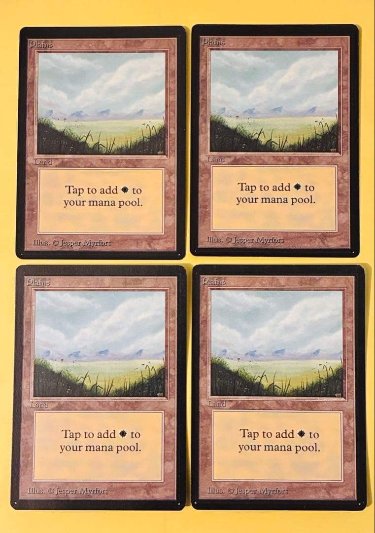 ベータ　β 基本土地　平地　4枚セット