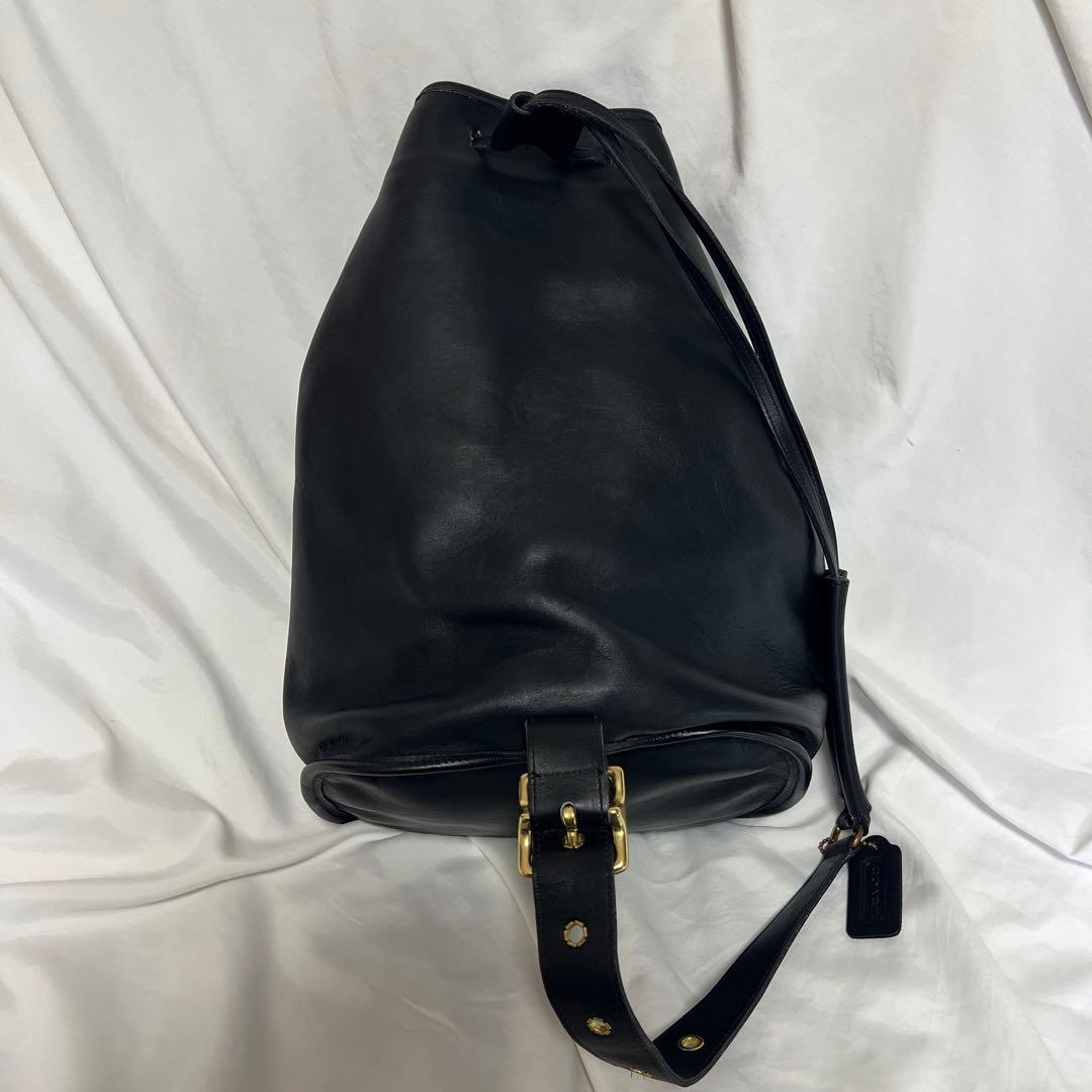 OLD COACH オールドコーチ 9929 巾着型 ブラック