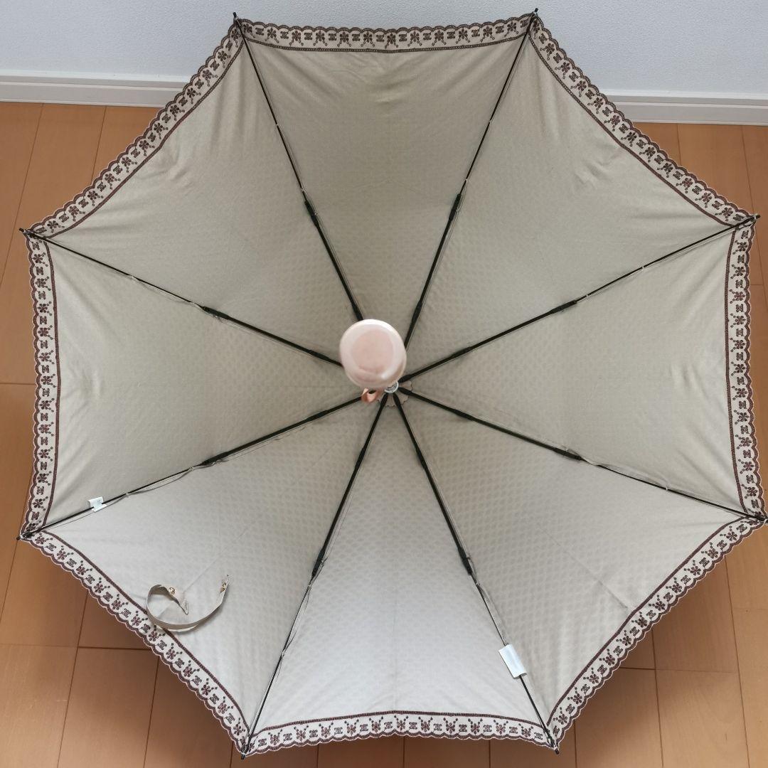 【新品未使用・タグ付】CELINE 折りたたみ傘 晴雨兼用 ベージュ 50cm