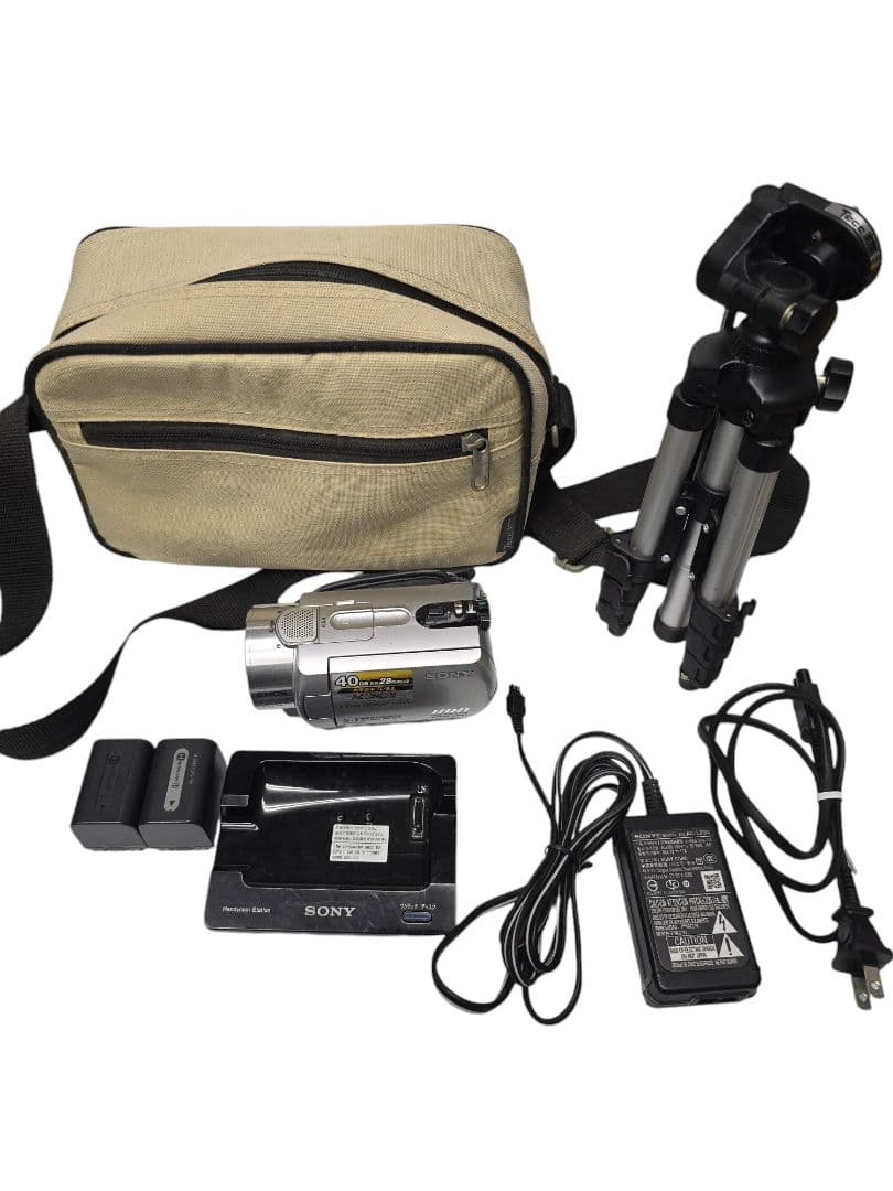 ビデオカメラSONY ソニー DCR-SR300 付属品多数　ヒンジ難有