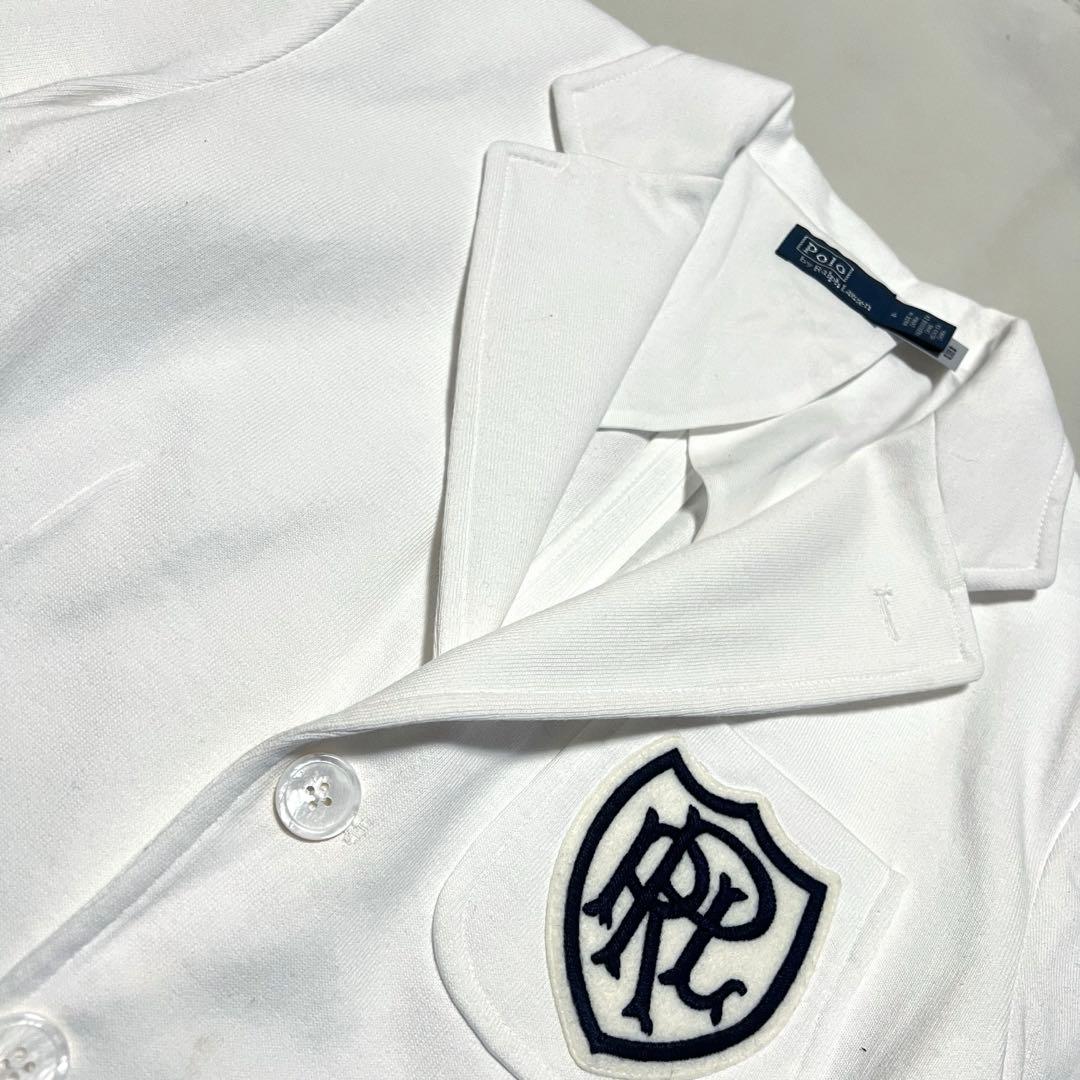 美品 2025 ポロラルフローレン ロゴクレストコットンジャージーブレザー 洗濯