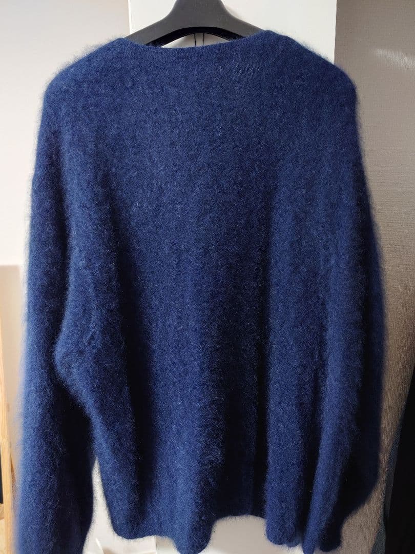 LAD MUSICIAN 20AW ラクーンニット プルオーバー ネイビー