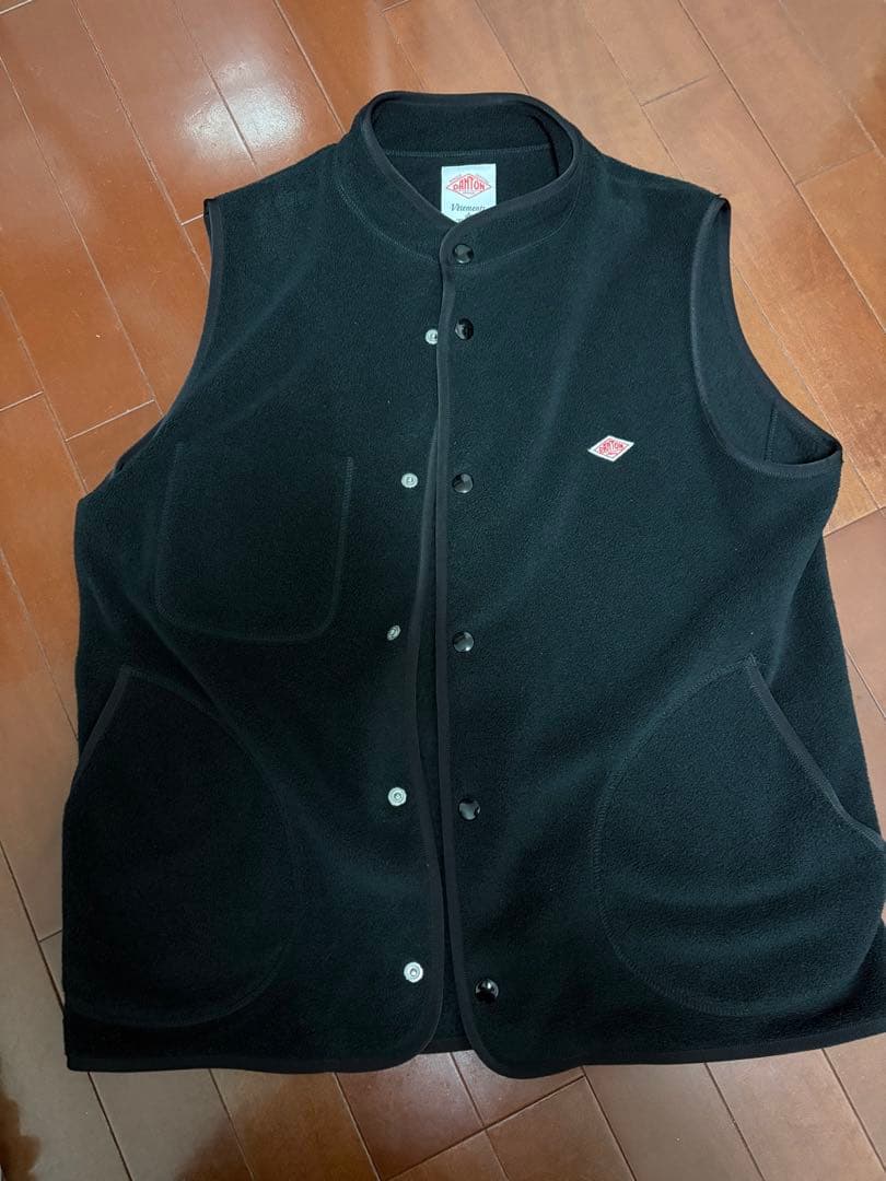 ダントン　フリース　ベスト　40 黒　美品