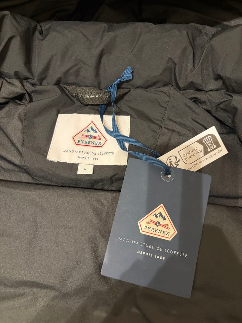 値下げ❗️（本日2/2、11時まで価格）PYRENEX ダウンベスト Lブラック