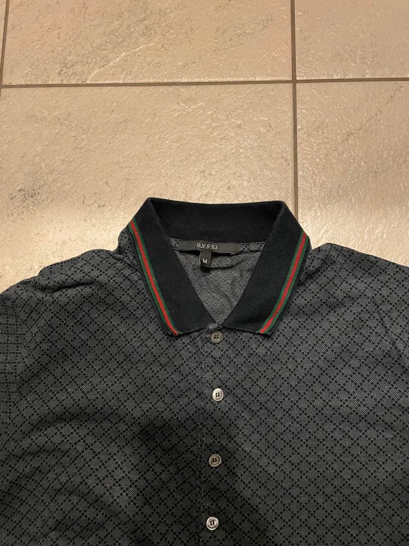 正規品　GUCCI polo shirt グッチ　ポロシャツM
