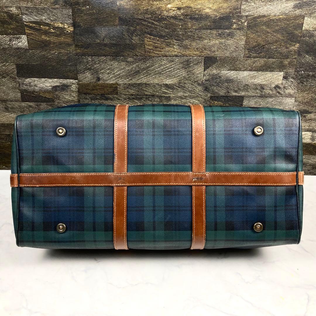 ポロラルフローレン ボストンバッグ 2way ブラックウォッチ PVC y2k