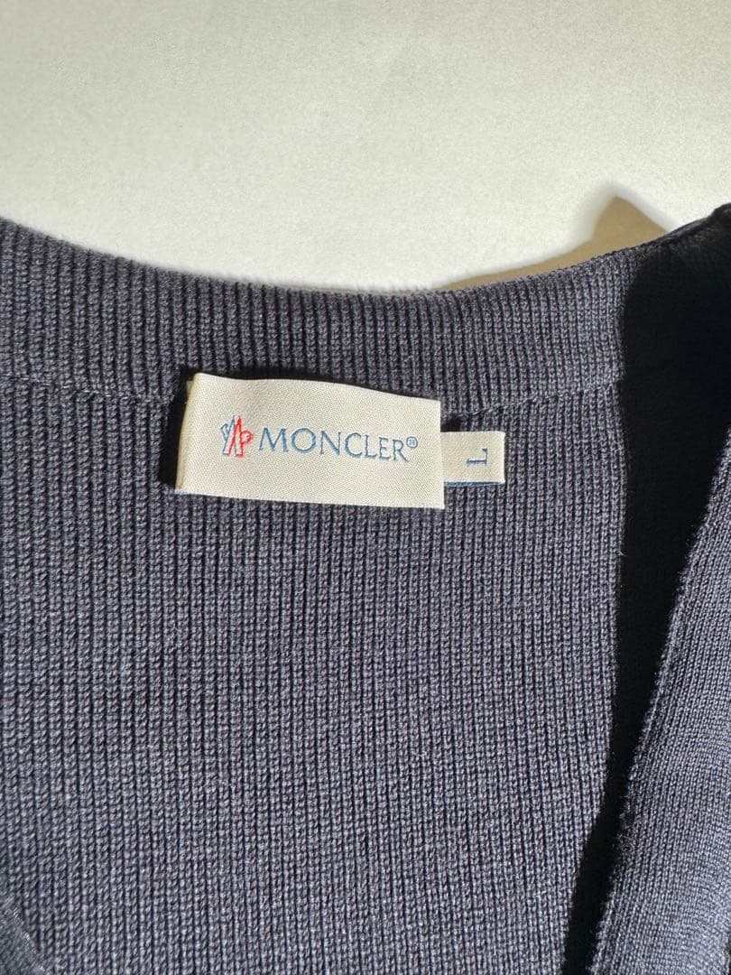 MONCLER マグリアトリコットジレ L ネイビー