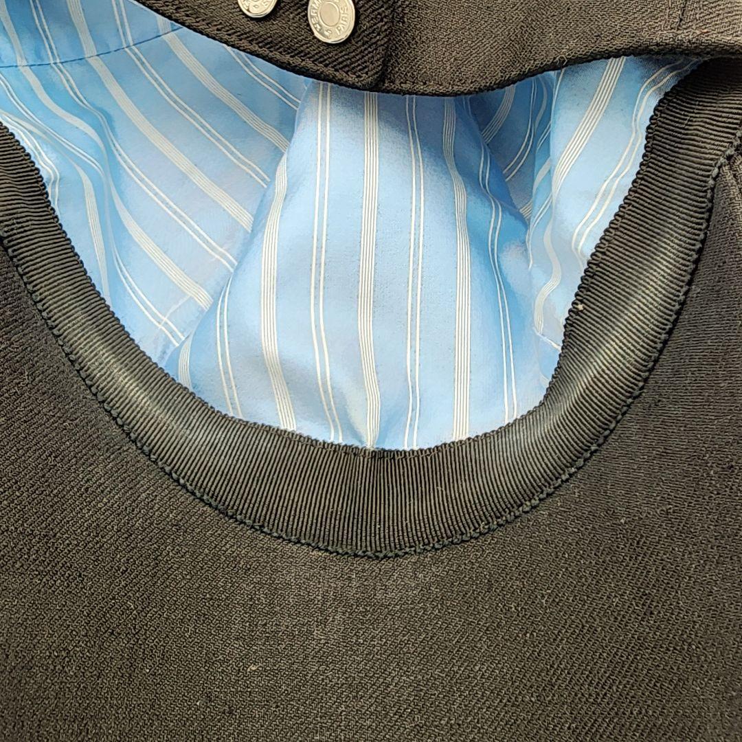 HERMES エルメス キャップ 帽子 ワッペン いかり ロープ 58サイズ.