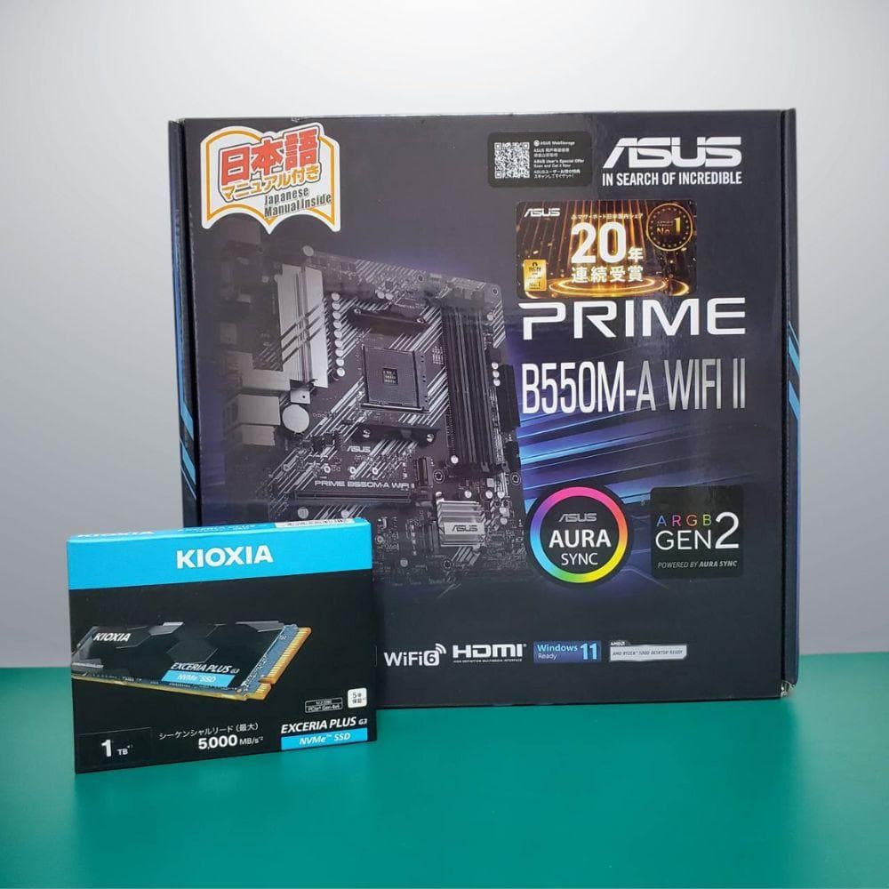 新品 B550M-A NVMe SSD 1TB Wi-Fi6 Gen4 セット