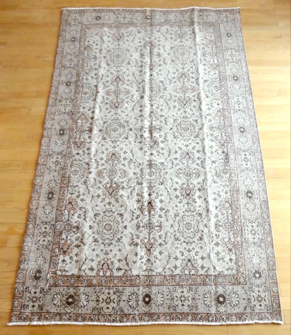 トルコヴィンテージラグ 142 × 254 ベージュ アナトリア地方