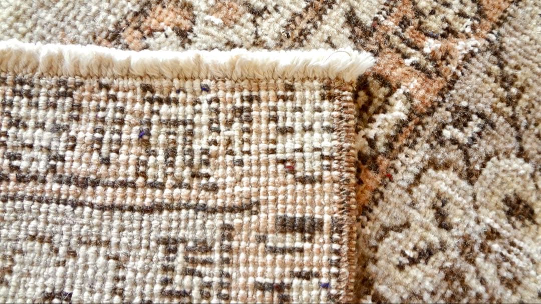 トルコヴィンテージラグ 142 × 254 ベージュ アナトリア地方