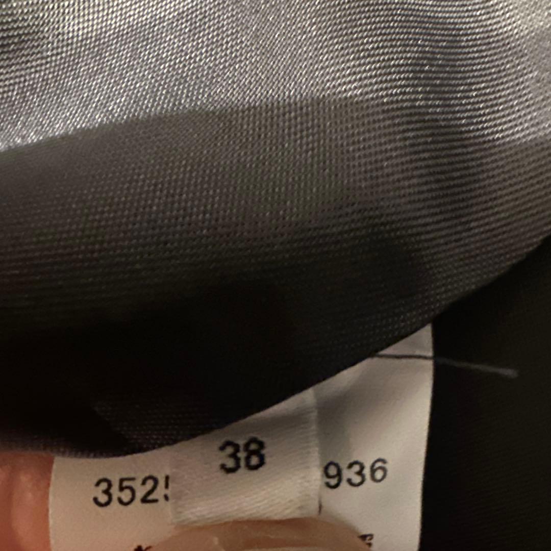 グリーンレーベルリラクシング ノーカラーミドル丈コート