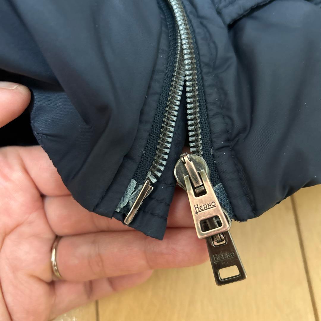 HERNO ネイビー ダウンジャケット サイズ48