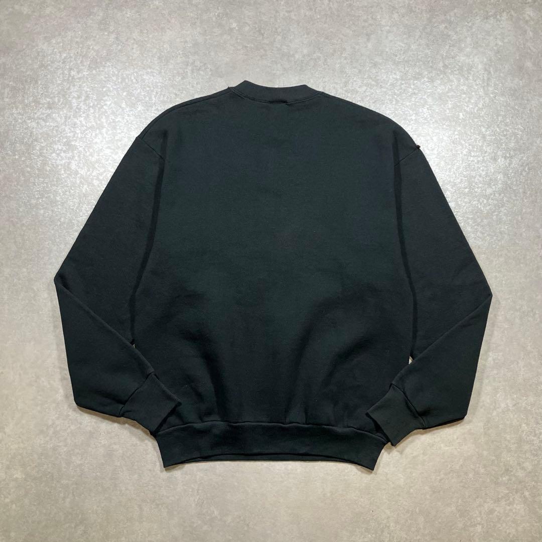 90s USA製 ディズニー スウェット 逆さミッキー 黒 ヴィンテージ