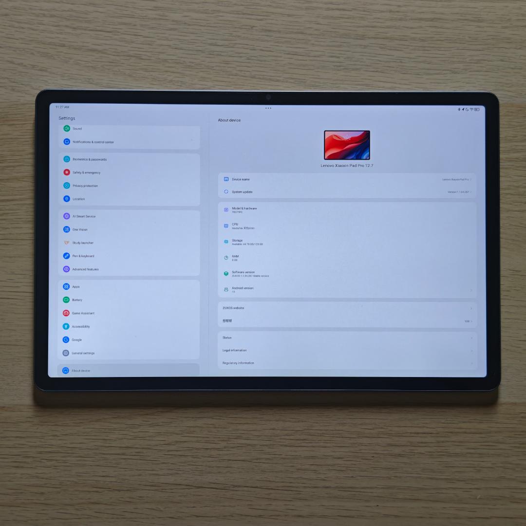 Lenovo Xiaoxin Pad Pro 12.7 2025 ペン付き