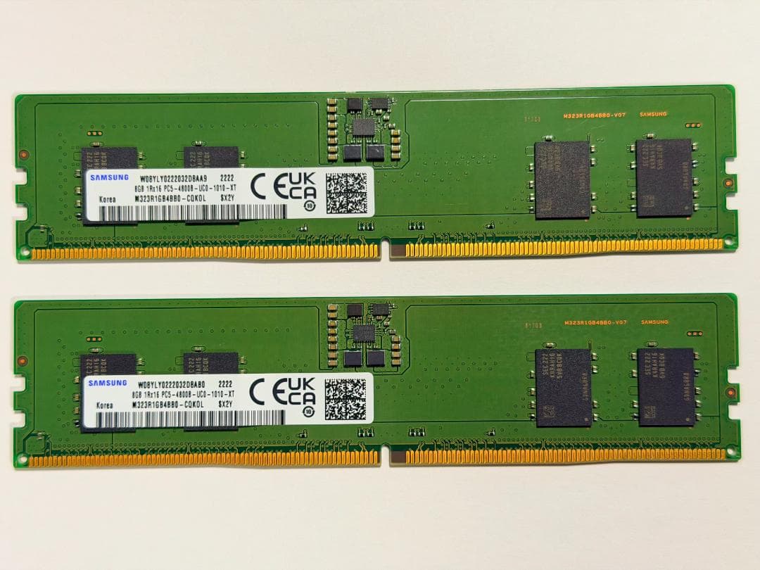 イ*ケ様 Samsung 8GB DDR5 メモリ 4800B 8GB X2 (