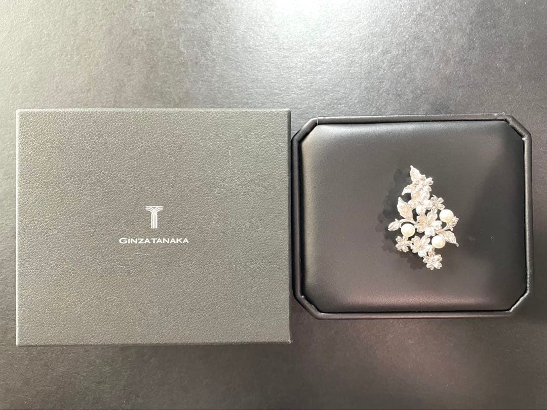 GINZA TANAKA パールブローチ　入学式　あこや真珠　検索用-ミキモト