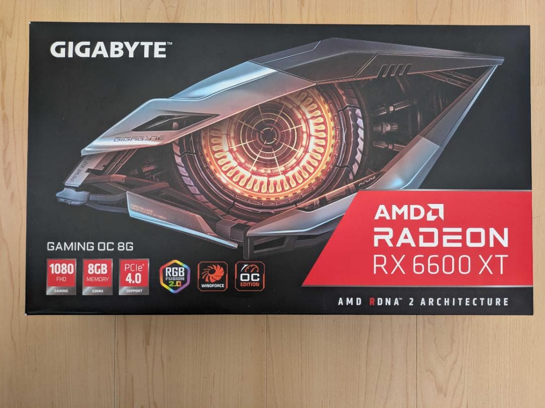 グラフィックボード・グラボ・ビデオカード GIGABYT AMD Radeon RX6600XT GDDR6 8GB
