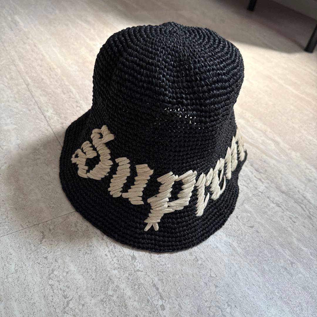 帽子 Supreme 23ss Old English Straw Crusher