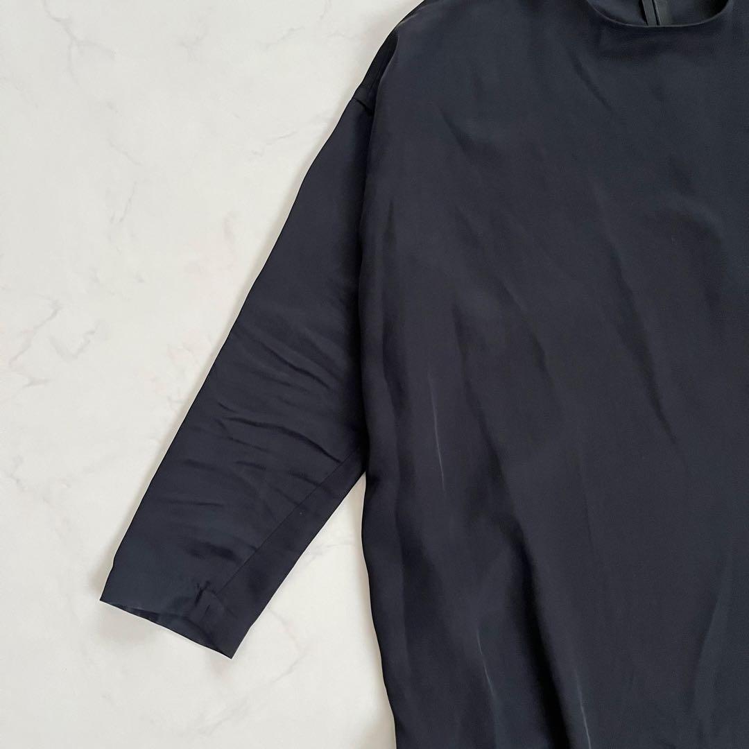 新品タグ付き　kagure アセテートワイドワンピース　25SS