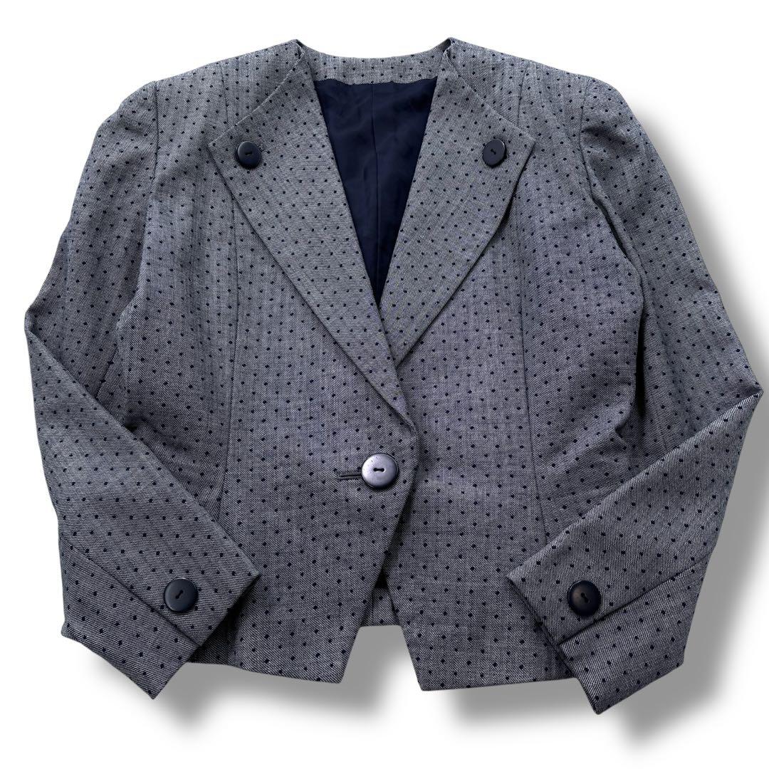 【極美品】Dior ディオール テーラードジャケット ドット柄　フォーマル