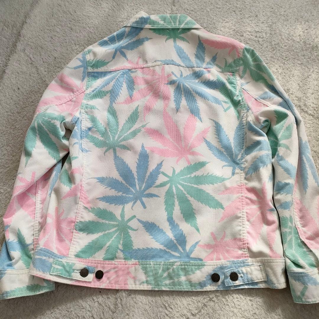 ルシアンペラフィネ 総柄デニムジャケット XL