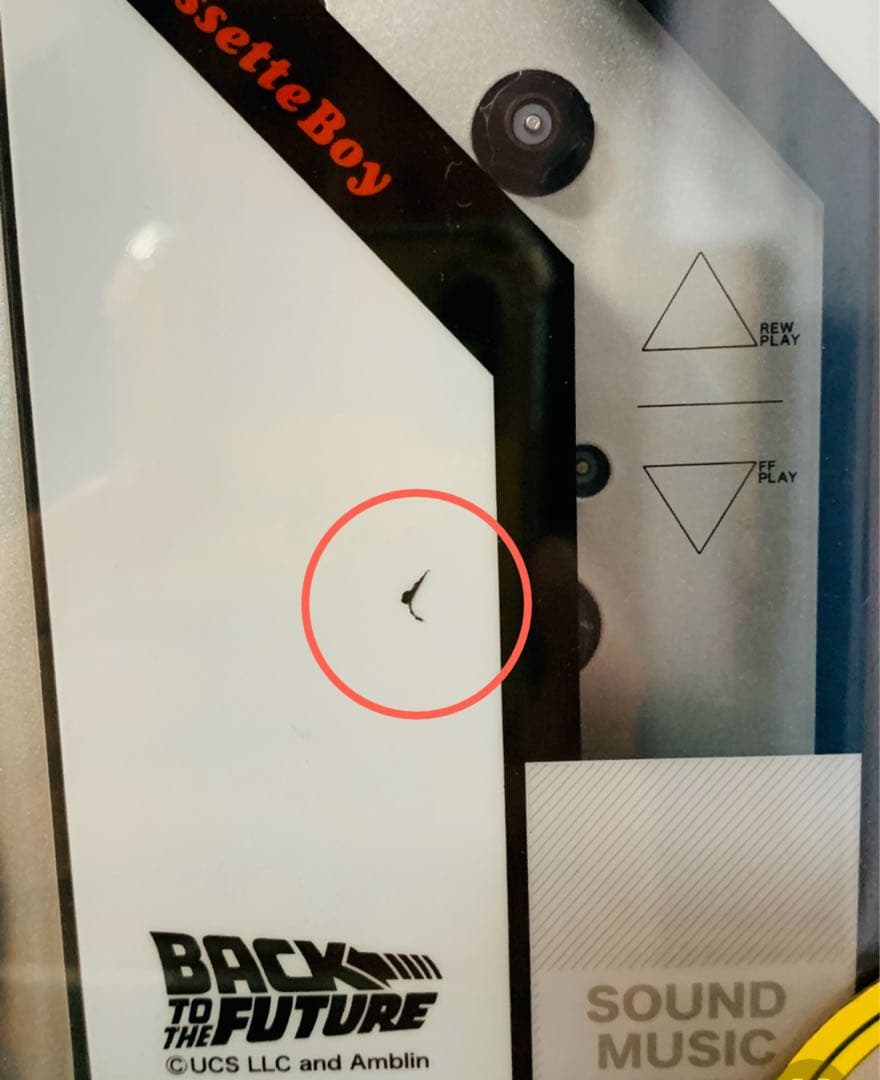 【おまけ付き新品】バックトゥザフューチャーカセットプレイヤー　bttf