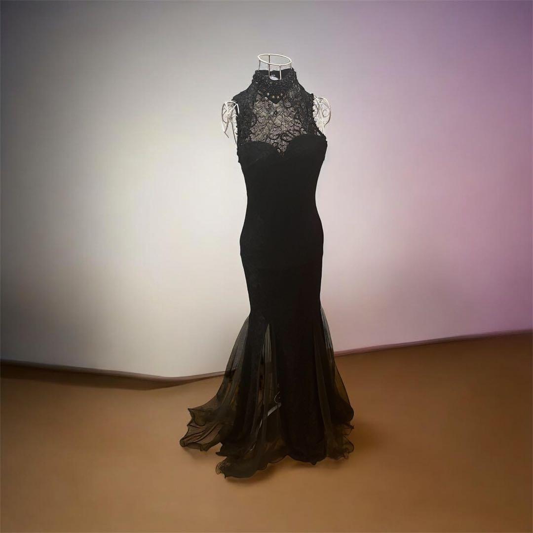 3 キャバドレス　黒　ロングドレス　ビジュー　値下げ交渉可能