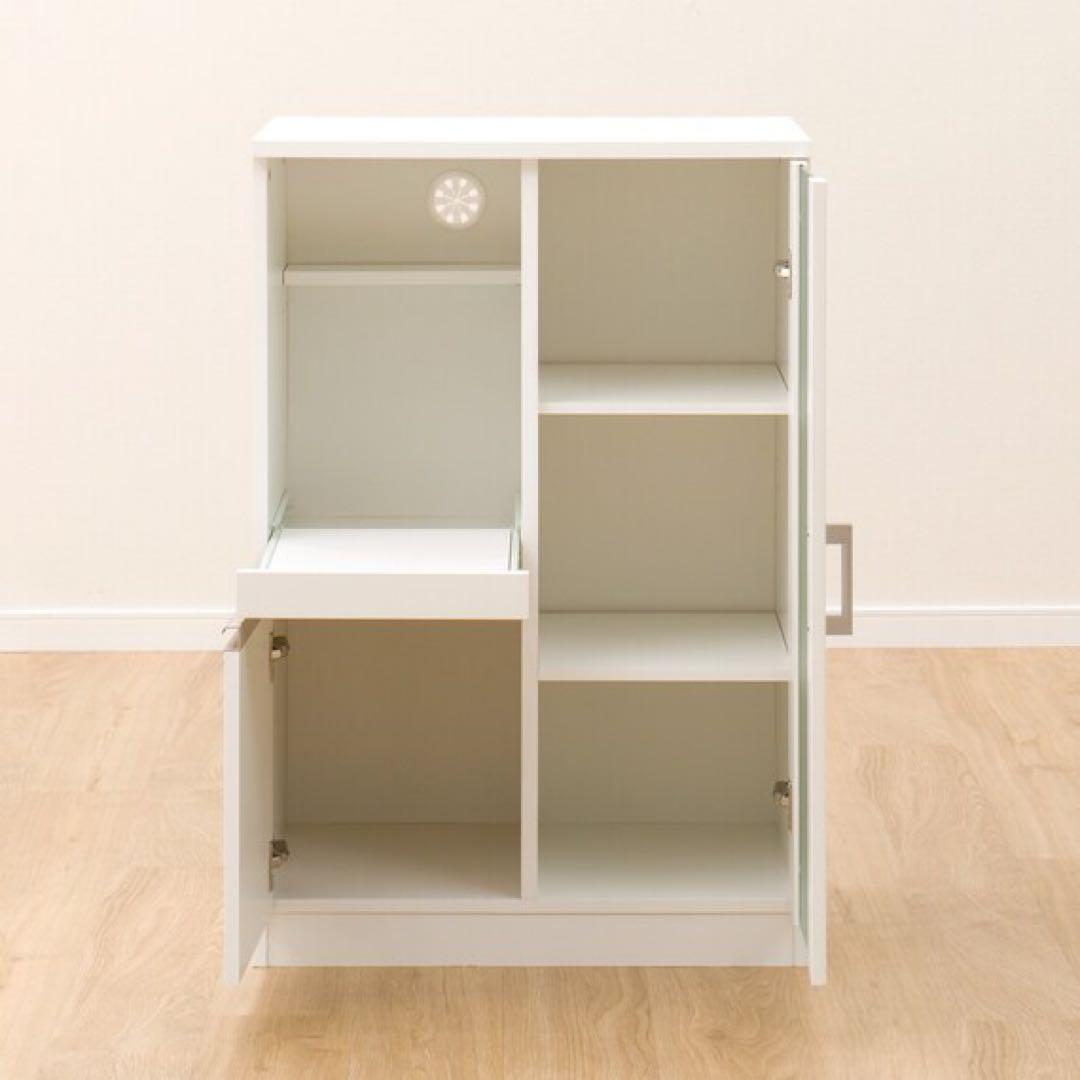 【最終値下】レンジボード 可動棚付き【美品】