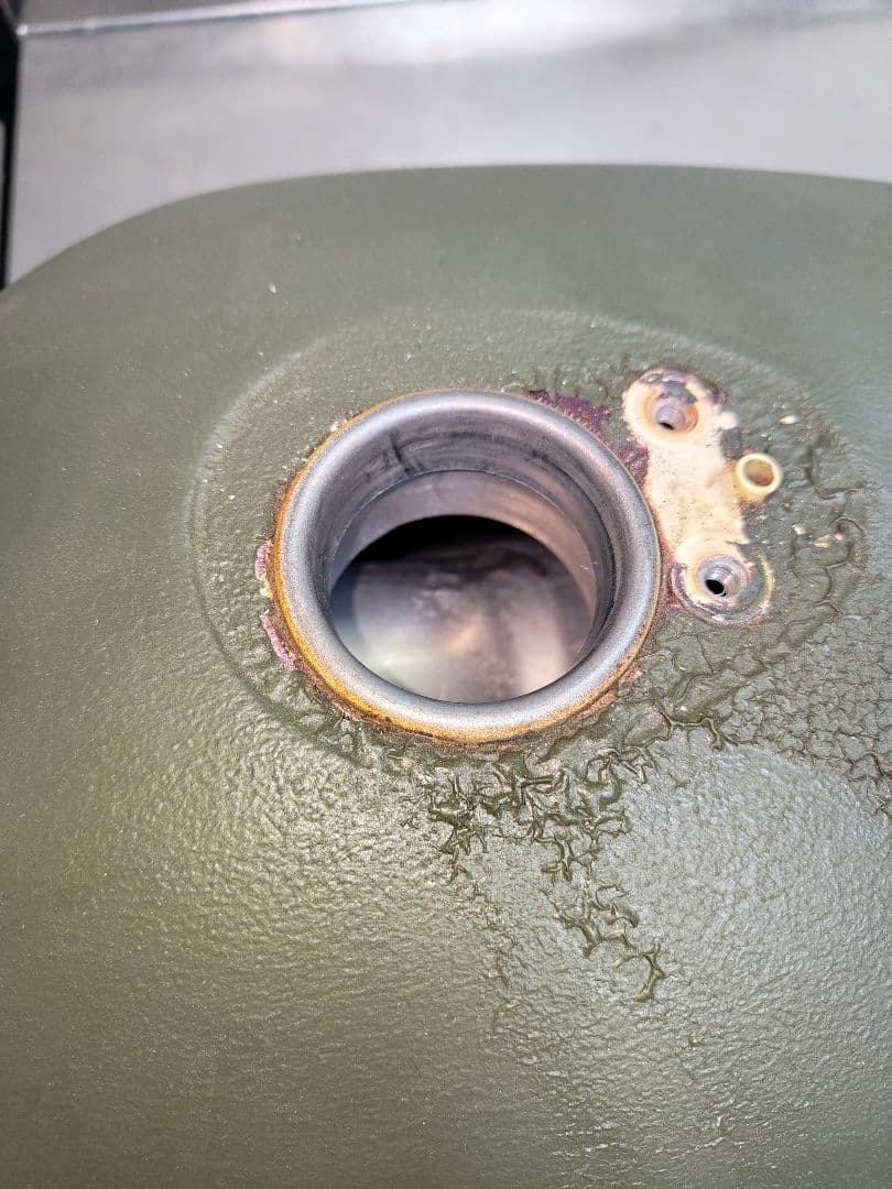 ラブーブー　Kawasaki オリーブグリーン燃料タンク　キャブ車用