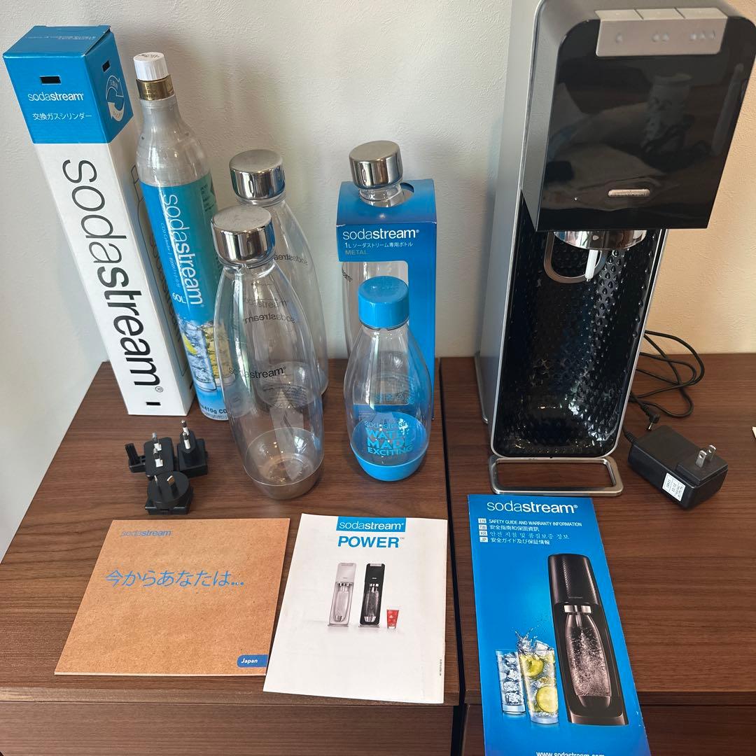 ソーダストリーム SOURCE Power ソースパワー　黒 ブラック ボトル4