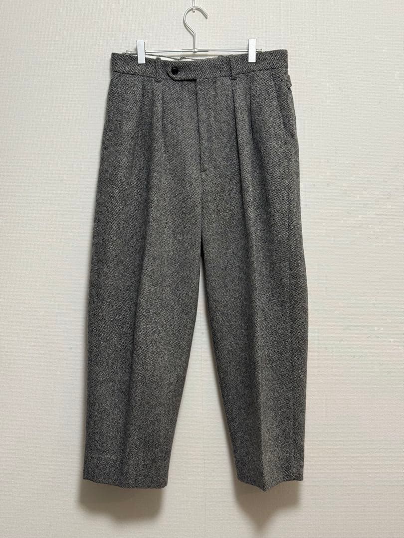 美品 steven alan 2タック ワイドドレスパンツ　スラックス