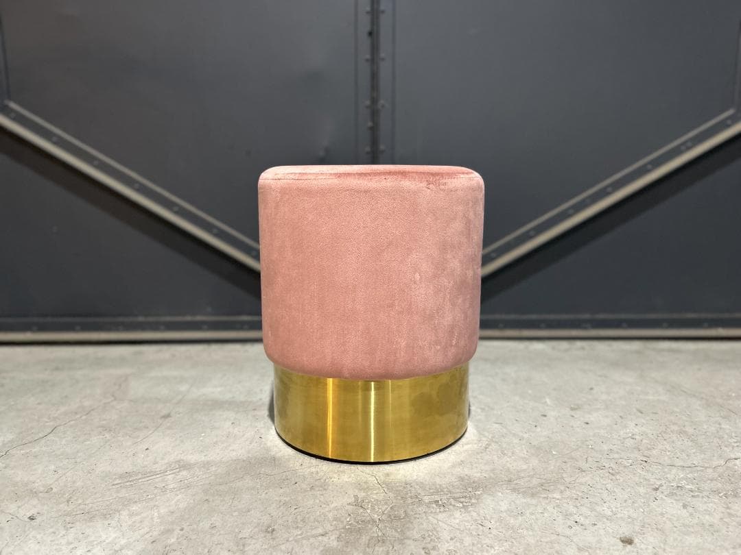 【廃番レア】KARE / カレ｜チェリー モーブ ブラス｜オットマン・スツール