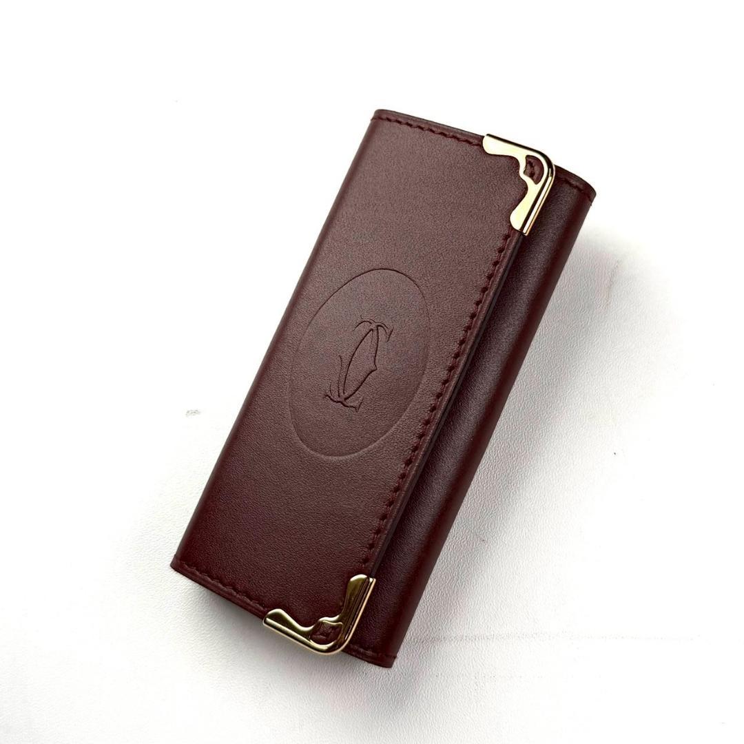 新品未使用 Cartier 4連 キーケース 名作 マストライン