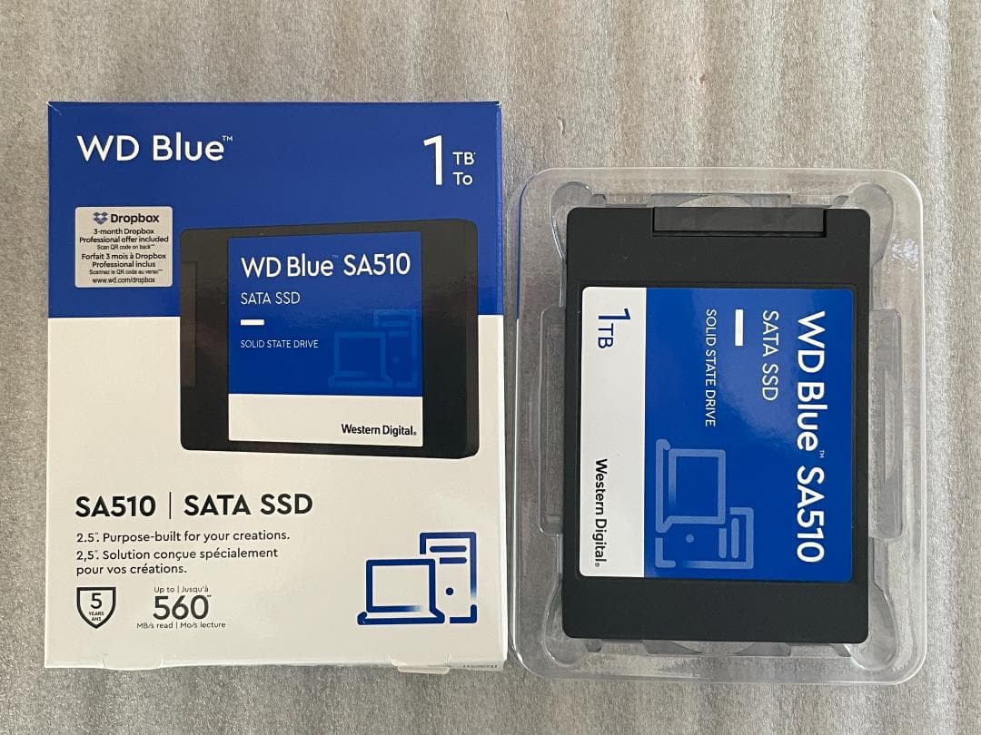 SSD 1TB 2.5インチ SATA WD Blue SA510