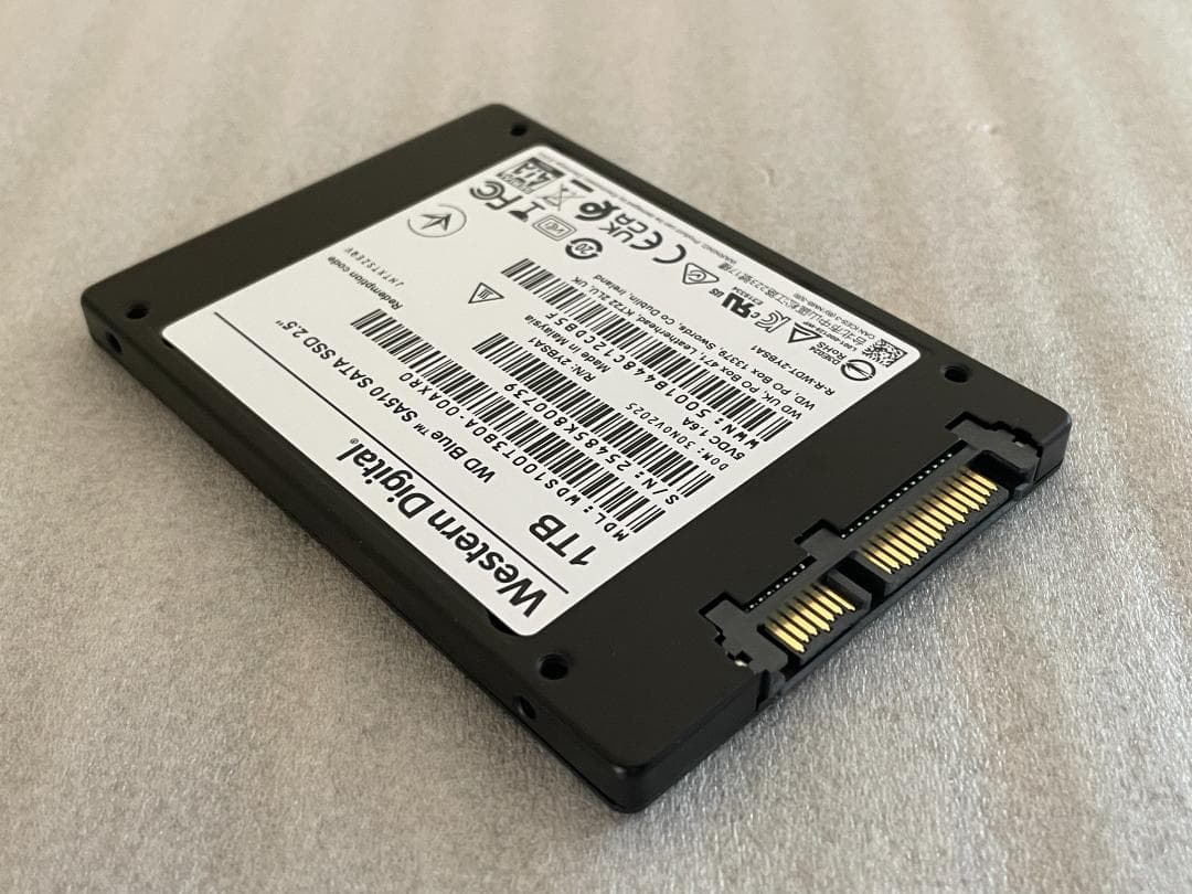 SSD 1TB 2.5インチ SATA WD Blue SA510