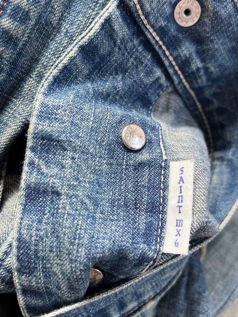 【希少Sサイズ】セントマイケル　ヴィンテージ加工 ペインター デニム パンツ