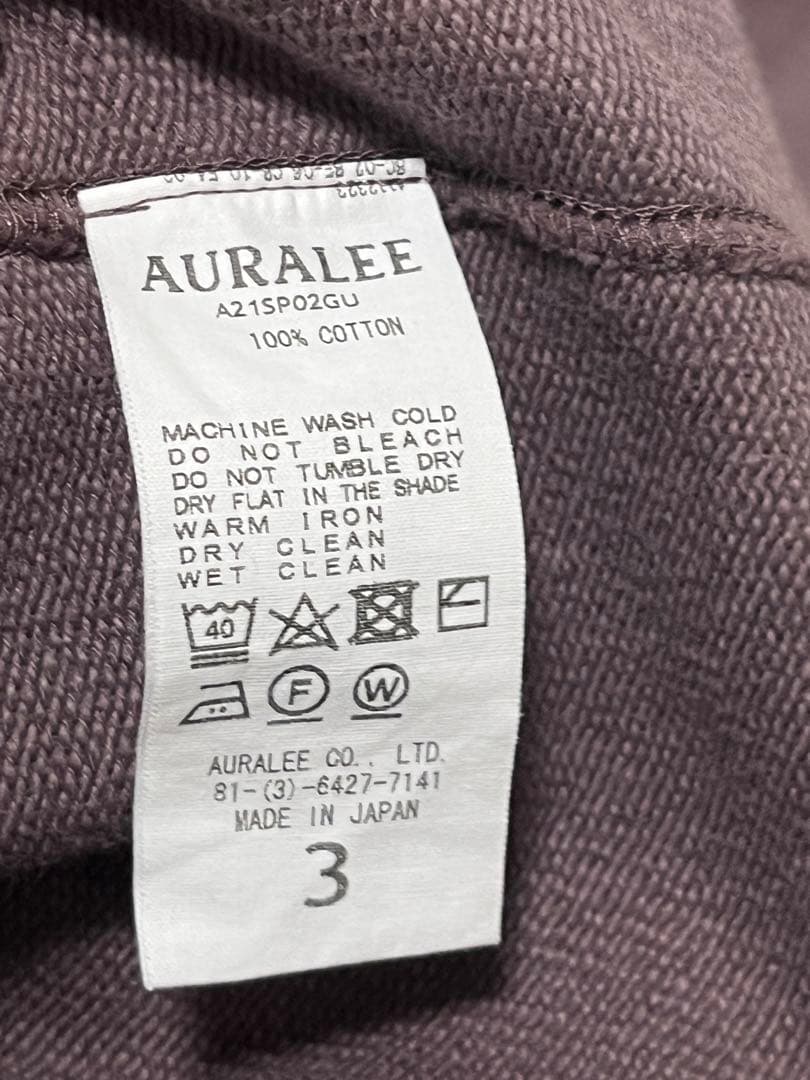 auralee super big soft sweat P/O オーラリー