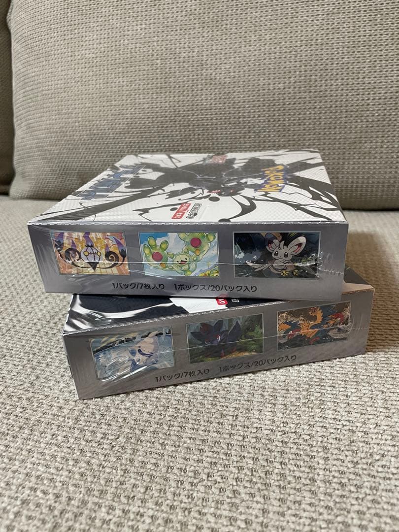 【未開封】ポケモンカード　ブラックボルト　ホワイトフレア　BOX シュリンク付き