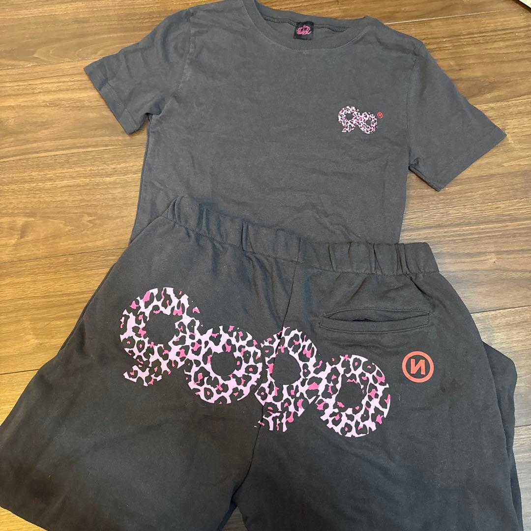 未使用　9090レオパード柄 セットアップ