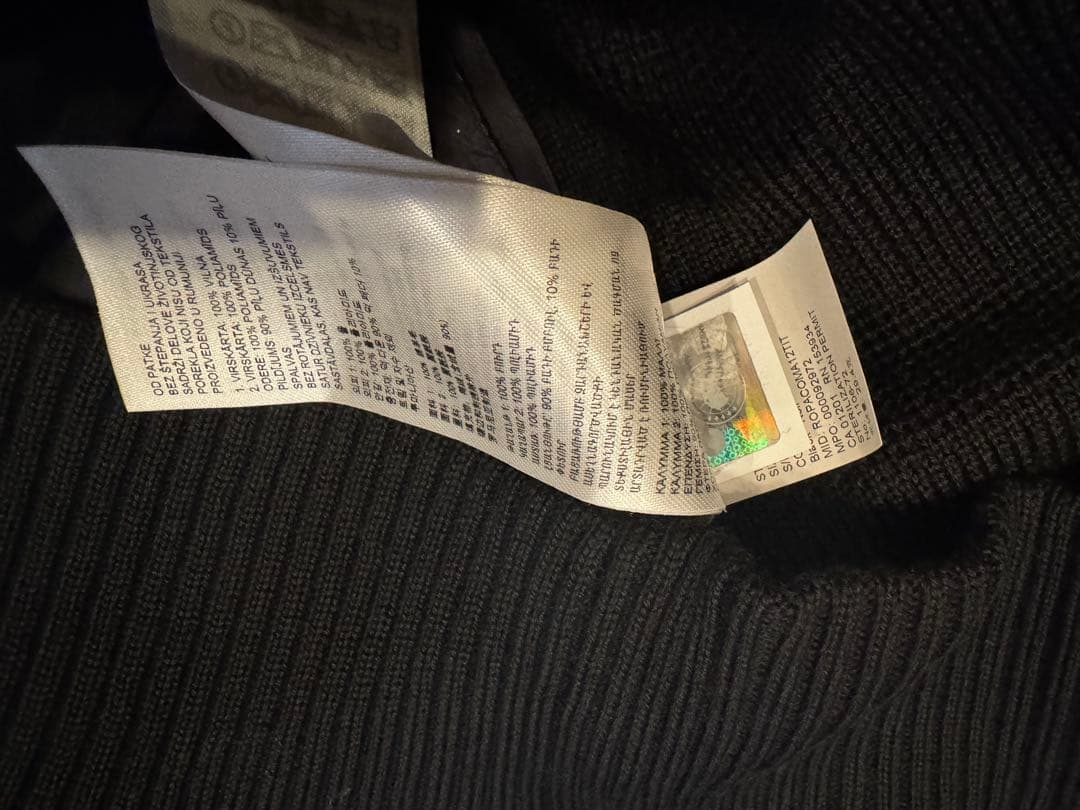 新品 カナダグース ハイブリッジ ニット ベスト ブラックレーベル