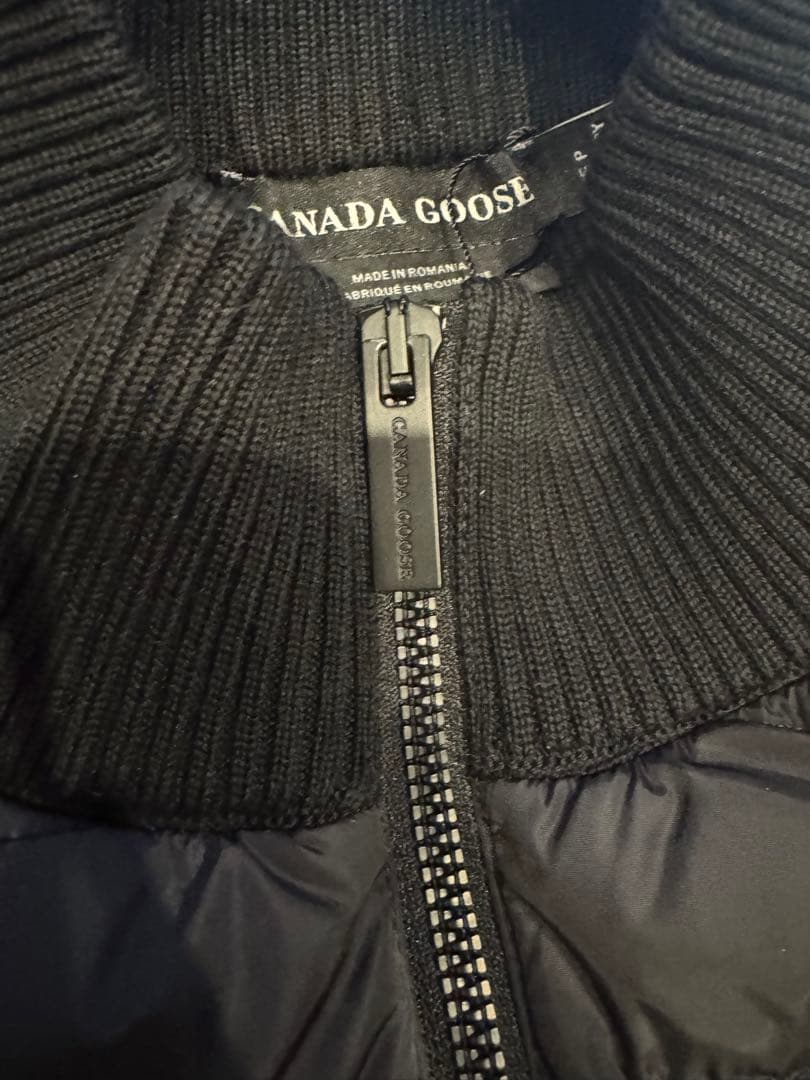 新品 カナダグース ハイブリッジ ニット ベスト ブラックレーベル