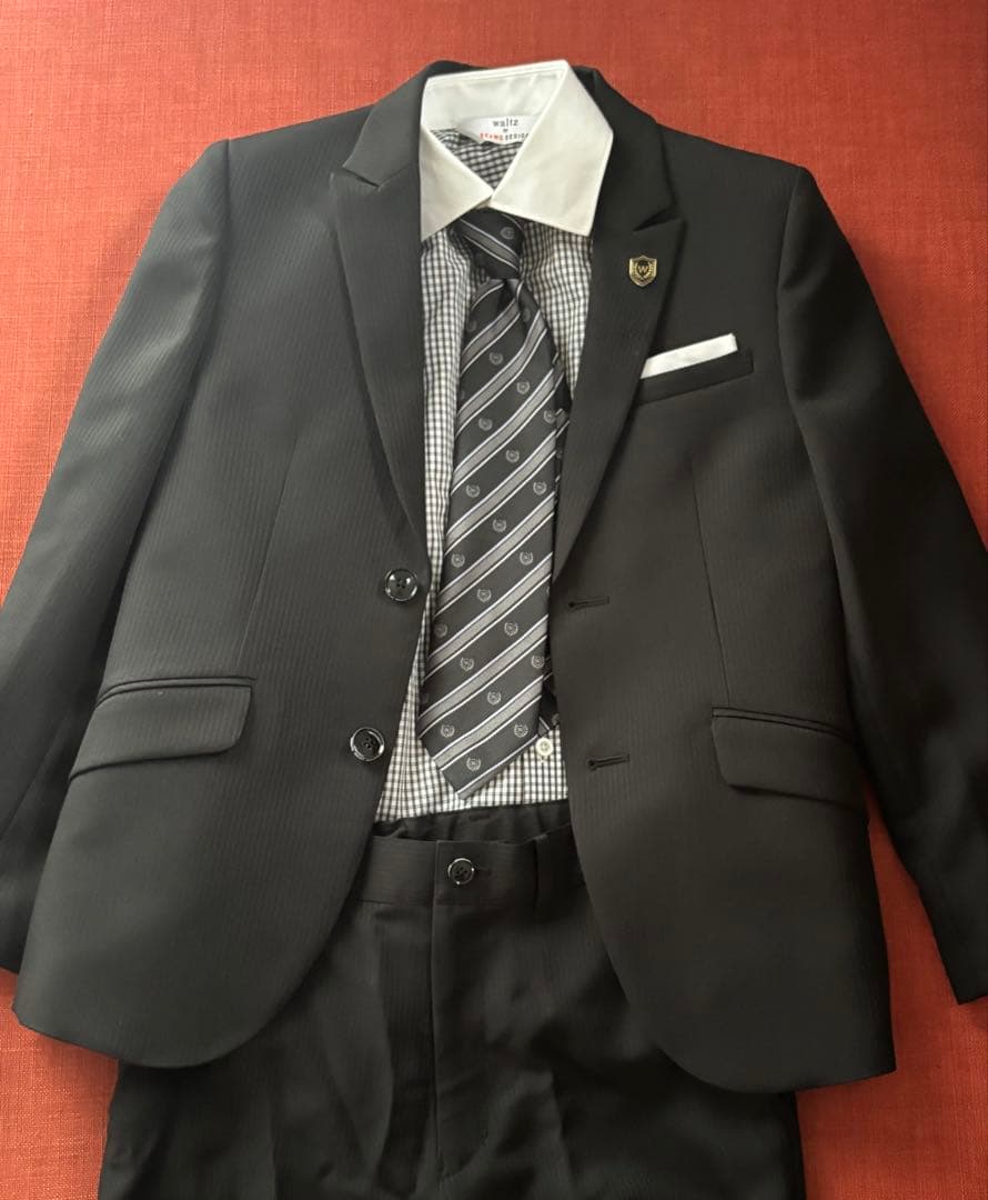 BEAMS ビームス　ブラックスーツ ４点セット　150㎝　美品　卒服　卒業式