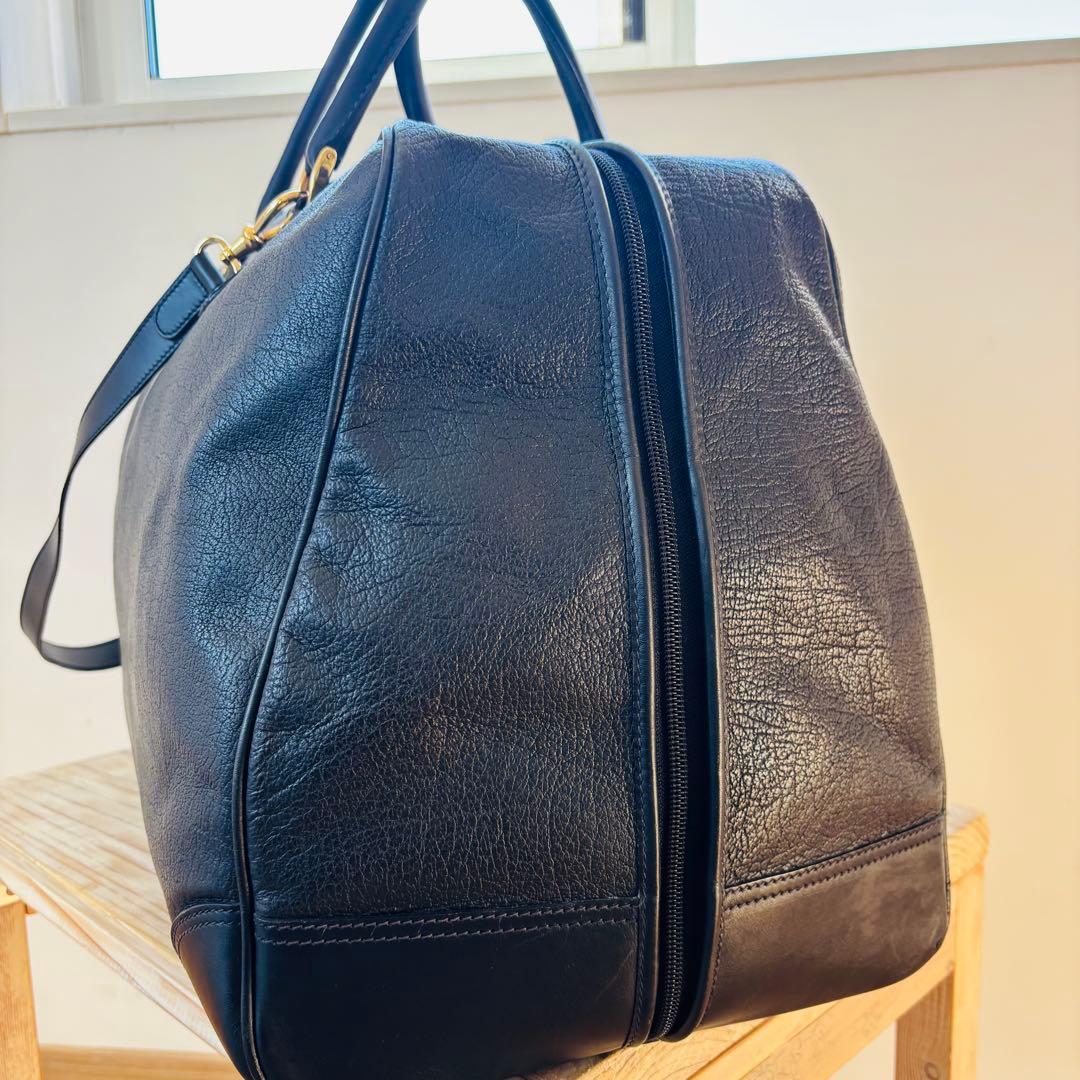 GUCCI レザー　ボストンバッグ　本革　ブラック　ヴィンテージ　大型バッグ