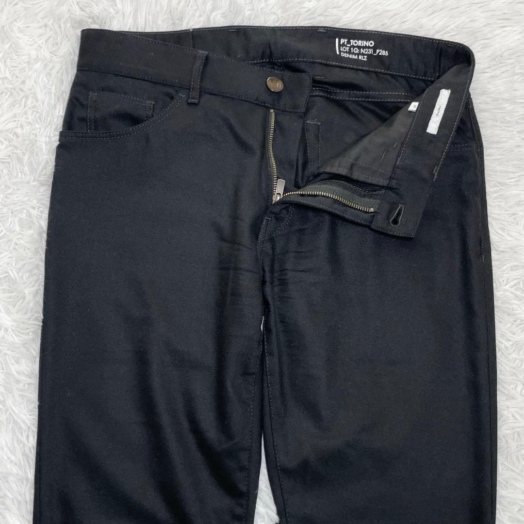 【美品】PTトリノ　SWING NEW SUPER SLIM FIT・フラノ