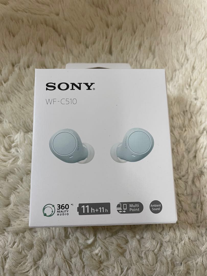 SONY ソニー.完全ワイヤレスイヤホン .WF-C510/LC.ブルー