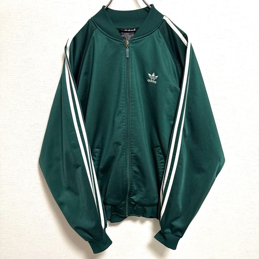 80s万国旗タグ adidasアディダス トラックジャケット ジャージ希少カラー